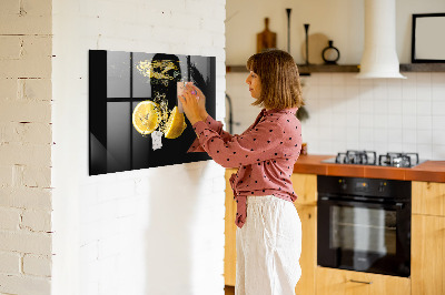 Magnetic board for wall Lemons