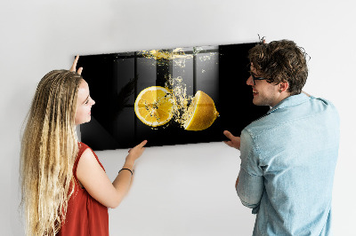 Magnetic board for wall Lemons