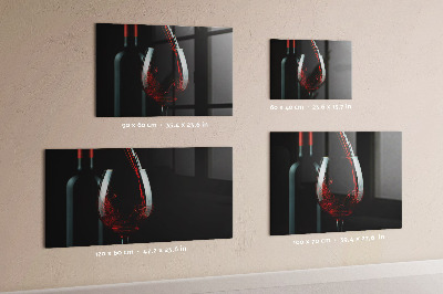 Magnetic board for wall A bottle of wine