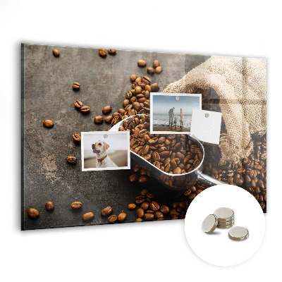 Magnetic board for wall Fresh coffee bag