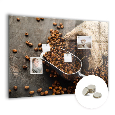 Magnetic board for wall Fresh coffee bag