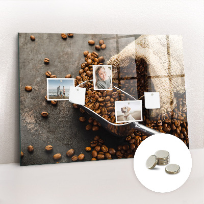 Magnetic board for wall Fresh coffee bag