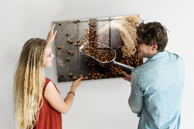 Magnetic board for wall Fresh coffee bag