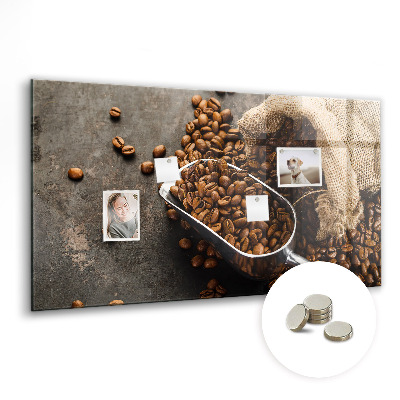 Magnetic board for wall Fresh coffee bag