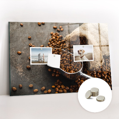 Magnetic board for wall Fresh coffee bag