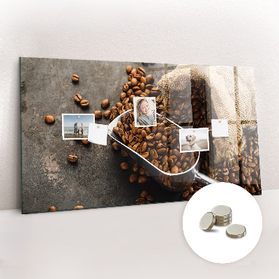 Magnetic board for wall Fresh coffee bag