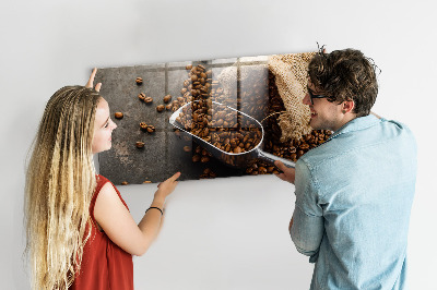 Magnetic board for wall Fresh coffee bag