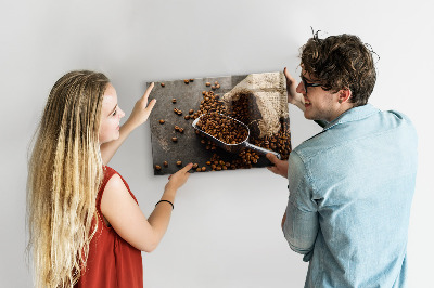 Magnetic board for wall Fresh coffee bag