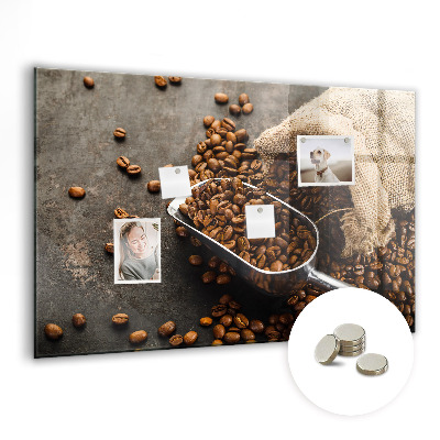 Magnetic board for wall Fresh coffee bag