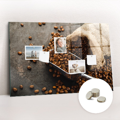 Magnetic board for wall Fresh coffee bag