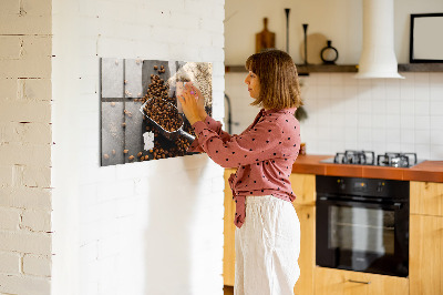 Magnetic board for wall Fresh coffee bag