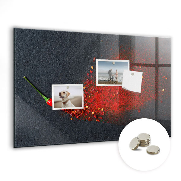 Magnetic board for wall Red spice