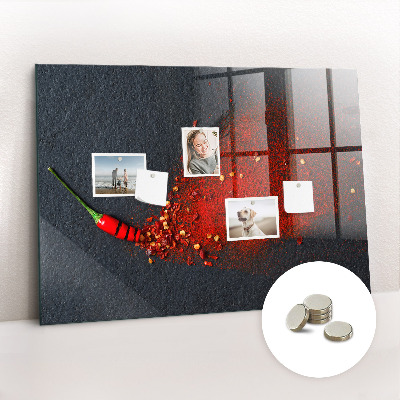 Magnetic board for wall Red spice