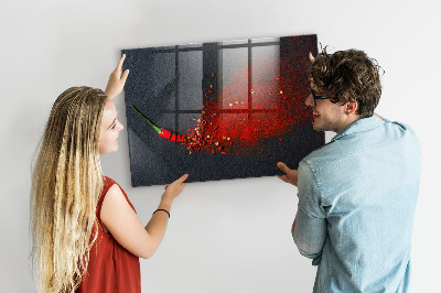 Magnetic board for wall Red spice