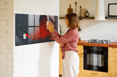 Magnetic board for wall Red spice