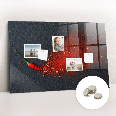 Magnetic board for wall Red spice