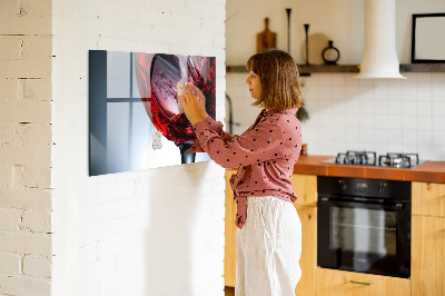 Magnetic board for wall Glass of wine