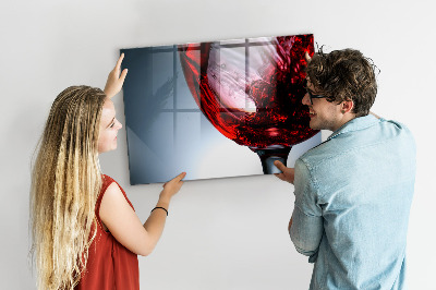 Magnetic board for wall Glass of wine