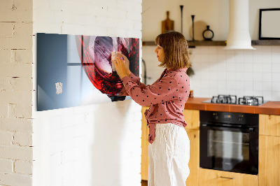 Magnetic board for wall Glass of wine