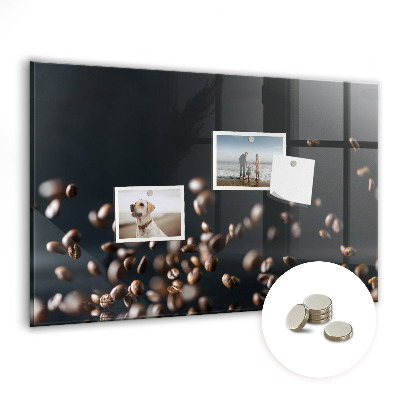 Magnetic board for wall Coffee beans