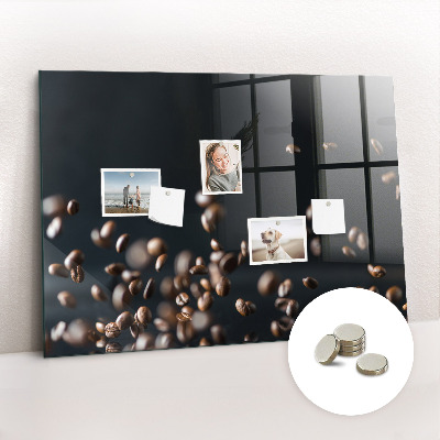 Magnetic board for wall Coffee beans