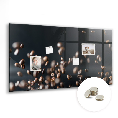 Magnetic board for wall Coffee beans