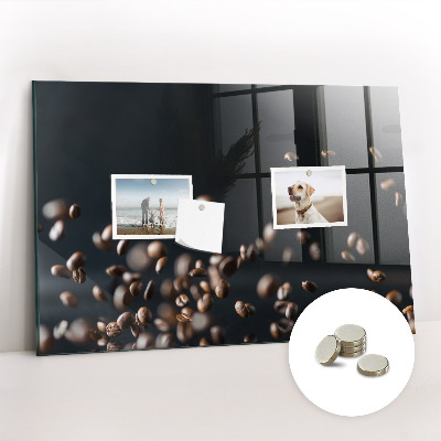 Magnetic board for wall Coffee beans