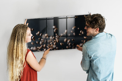 Magnetic board for wall Coffee beans