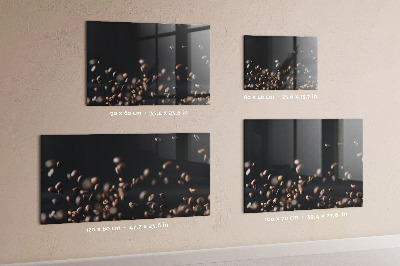 Magnetic board for wall Coffee beans