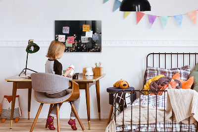 Magnetic board for wall Coffee beans