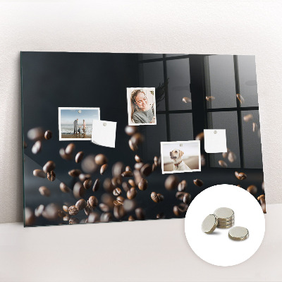 Magnetic board for wall Coffee beans