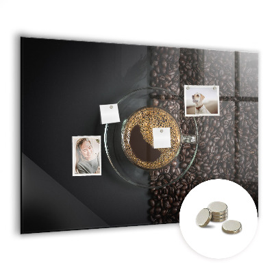 Magnetic board for wall Cup of coffee