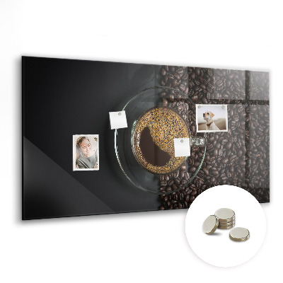 Magnetic board for wall Cup of coffee