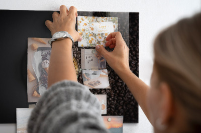 Magnetic board for wall Cup of coffee