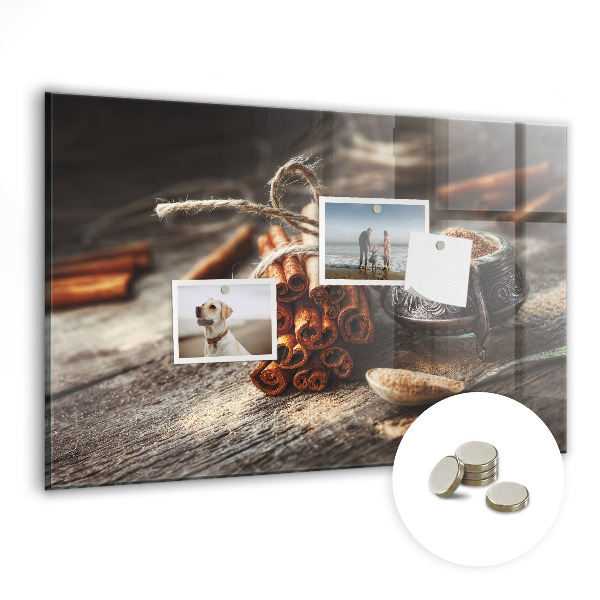 Magnetic board for wall Cinnamon