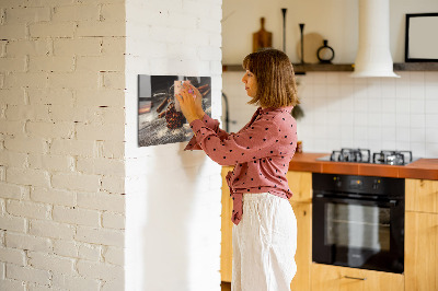 Magnetic board for wall Cinnamon