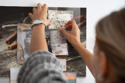 Magnetic board for wall Cinnamon