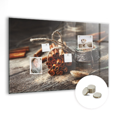 Magnetic board for wall Cinnamon