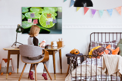 Magnetic board for wall Lime pieces