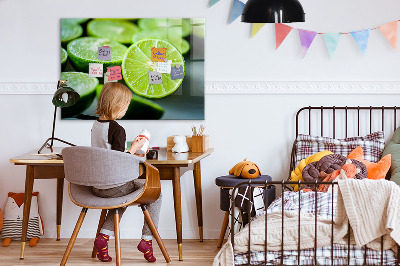 Magnetic board for wall Lime pieces