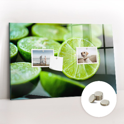 Magnetic board for wall Lime pieces