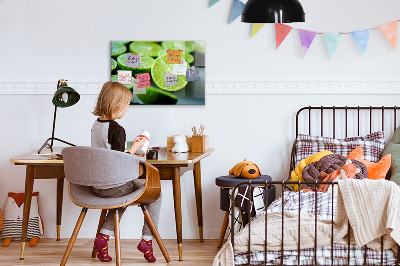 Magnetic board for wall Lime pieces