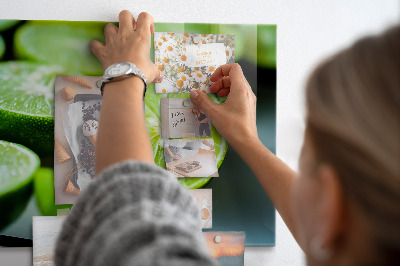 Magnetic board for wall Lime pieces