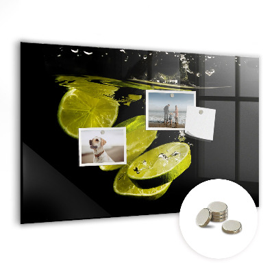 Magnetic board for wall Lime