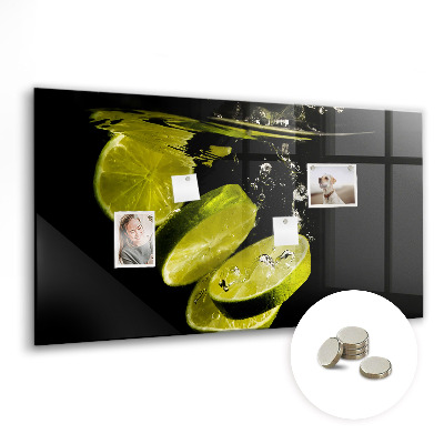 Magnetic board for wall Lime