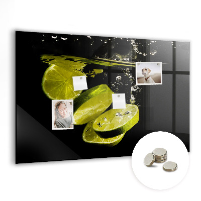 Magnetic board for wall Lime