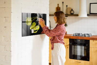 Magnetic board for wall Lime