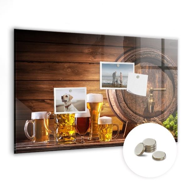 Magnetic board for wall Beer barrel