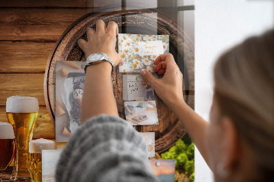 Magnetic board for wall Beer barrel