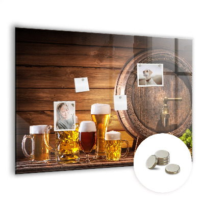 Magnetic board for wall Beer barrel